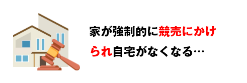 家が強制的に競売にかけられ自宅がなくなる・・・